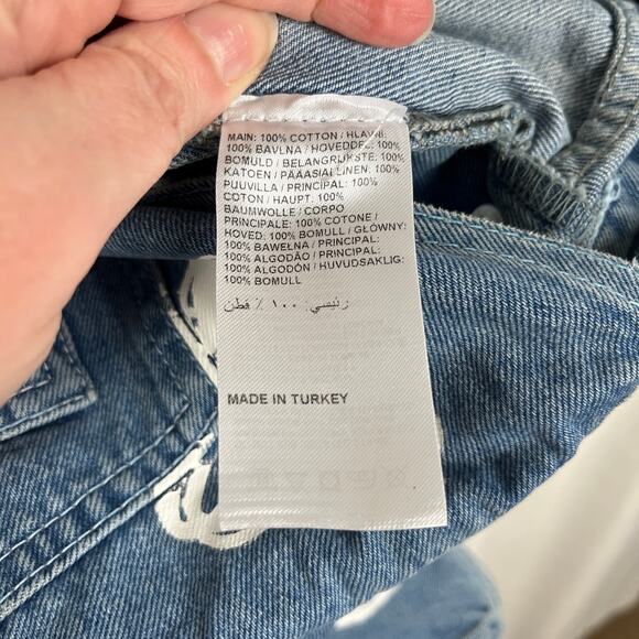 The Ragged Priest Flower Print Shortalls Sz.28 NWT - Picture 15 of 15